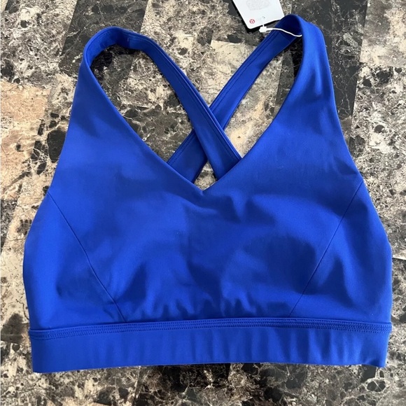 LULULEMON ENVITAL BRA BLUE COLOR SIZE 4 NWT - Picture 2 of 5